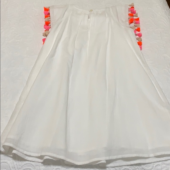 J.Crew Crewcut tassel white beach dress size 7 EUC - Picture 6 of 6